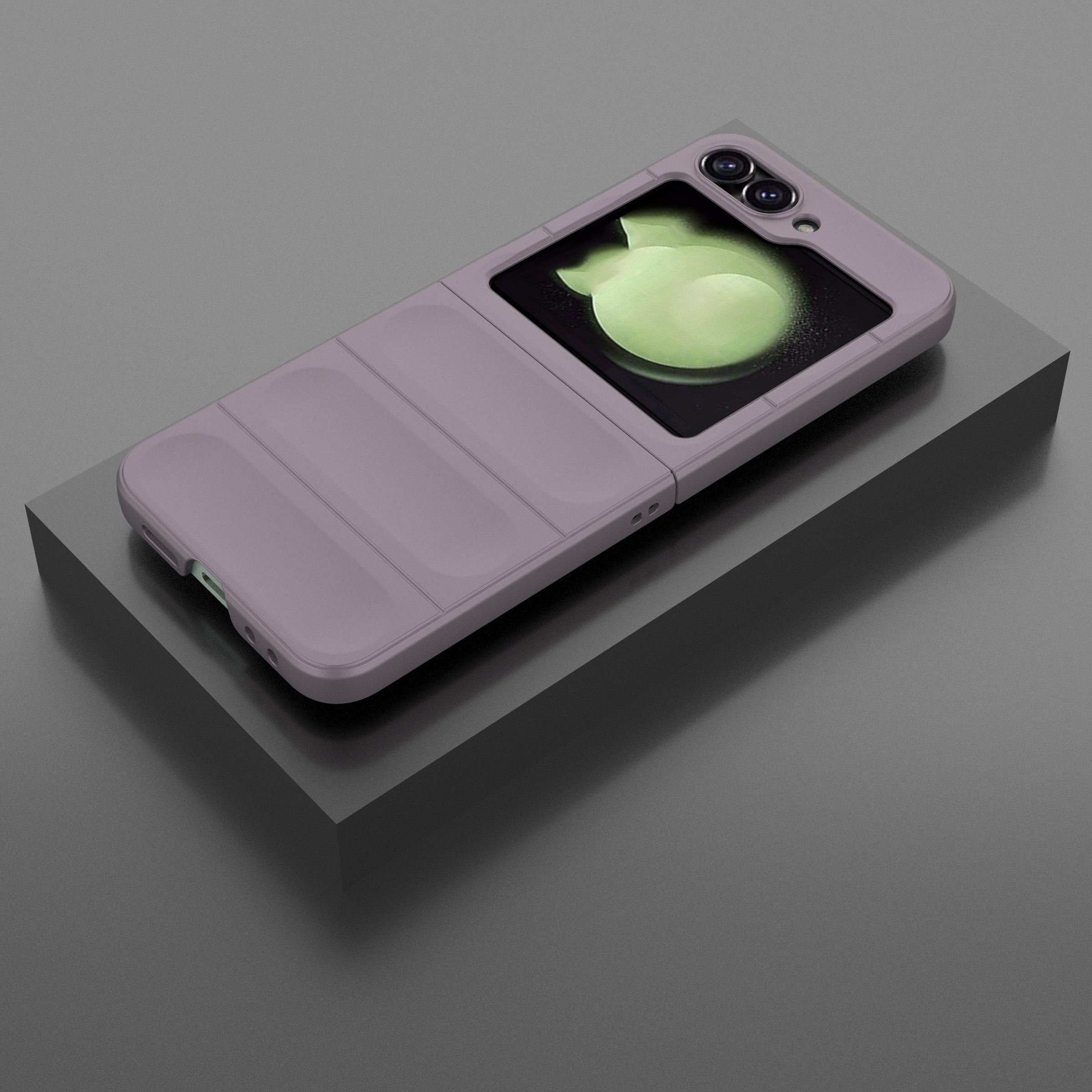For Samsung Galaxy Z Flip6 5G Case Rugged Back Hard PC Phone Cover - Light Purple