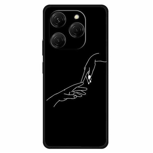 For TECNO Spark 20 Pro Case Soft TPU Mobile Phone Cover Pattern Printed -  Hands