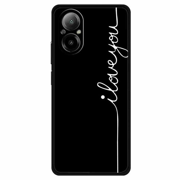 For Realme C67 4G TPU Case Pattern Printing Protective Phone Cover -  I Love You