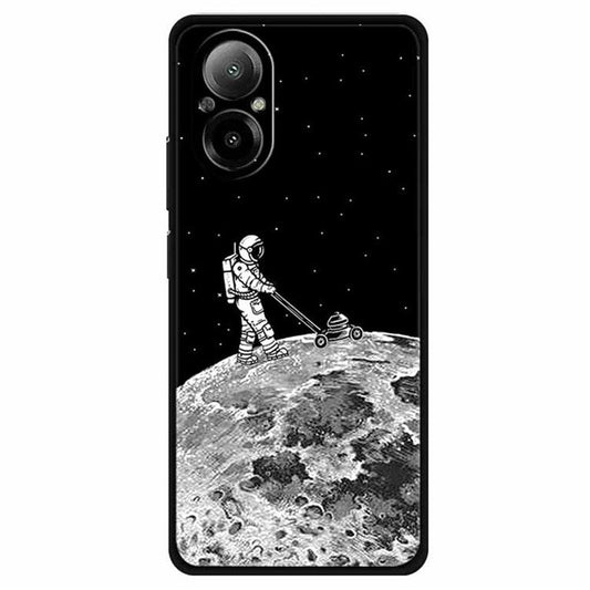 For Realme C67 4G TPU Case Pattern Printing Protective Phone Cover -  Spaceman