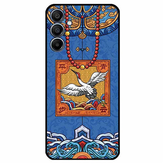 For Samsung Galaxy F15 5G / M15 5G Case Ethnic Pattern Printing TPU Soft Phone Cover - Step into the Azure Clouds