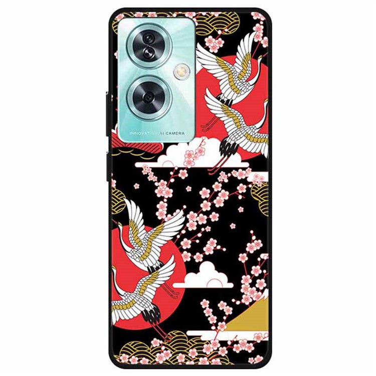 For OnePlus Nord N30 SE 5G Case Pattern TPU Phone Cover Anti-Scratch Protective - Four Cranes in Flight