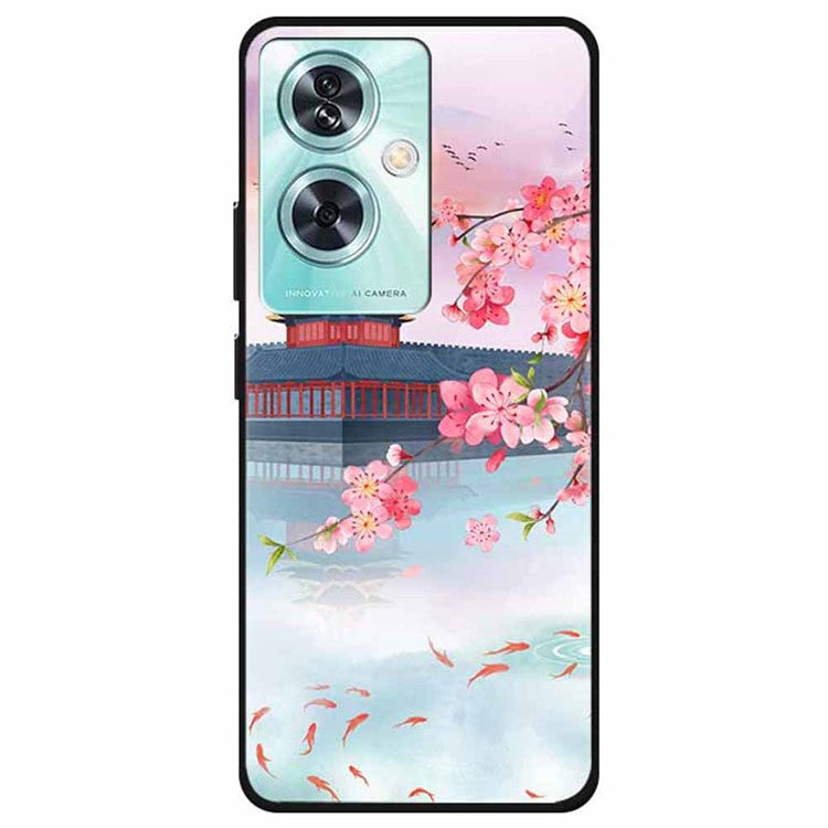For OnePlus Nord N30 SE 5G Case Pattern TPU Phone Cover Anti-Scratch Protective - Ancient Tower with Fish