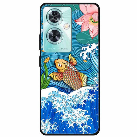 For OnePlus Nord N30 SE 5G Case Pattern TPU Phone Cover Anti-Scratch Protective - Carp Surfing