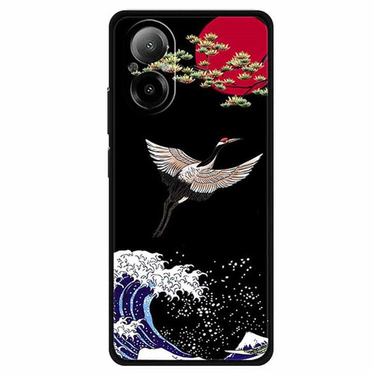 For Realme C67 4G Case Soft TPU Phone Cover Ethnic Pattern Printing - Soaring High into the Skies