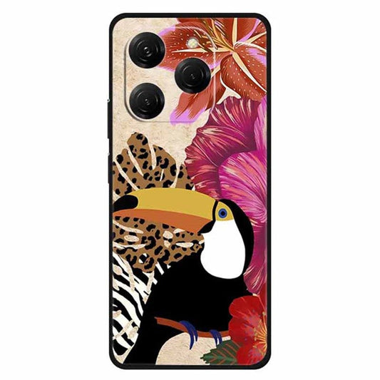 For TECNO Spark 20 Pro Case Pattern Slim Shockproof Back TPU Cover - Giant Beak Bird