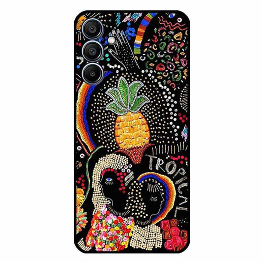 For Samsung Galaxy F15 5G / M15 5G Case Trendy Design TPU Phone Cover - Pineapple Flower