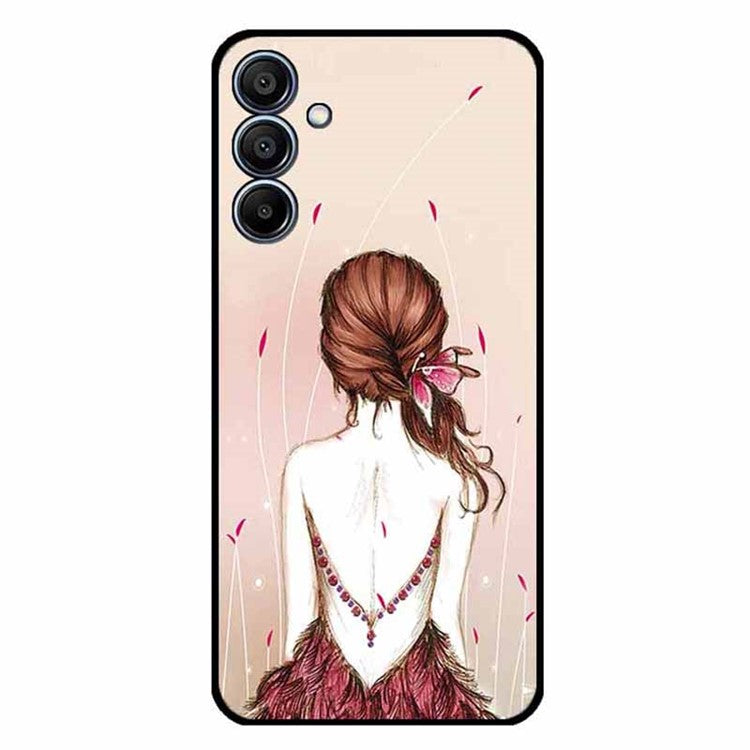 For Samsung Galaxy F15 5G / M15 5G Case Trendy Design TPU Phone Cover - Sketch Girl