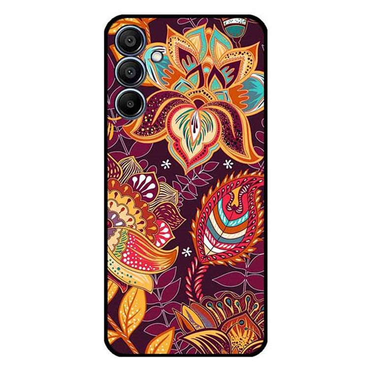 For Samsung Galaxy F15 5G / M15 5G Case Trendy Design TPU Phone Cover - Cercis Gold Flower