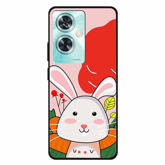 For OnePlus Nord N30 SE 5G Case Pattern Printed TPU Protective Phone Cover - Little White Rabbit