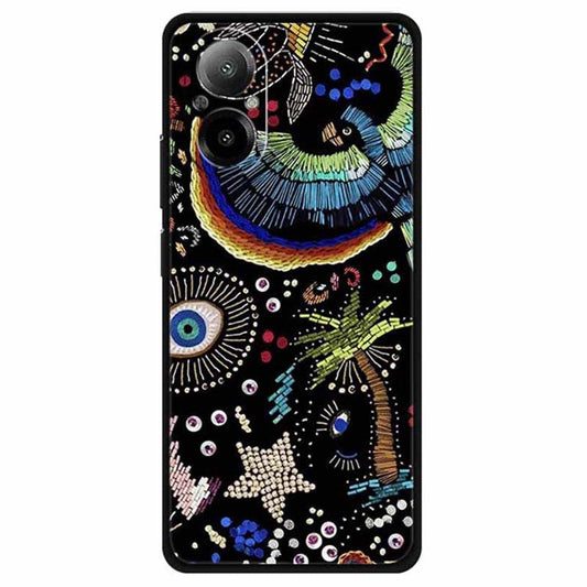 For Realme C67 4G Case Anti-scratch Pattern Printing Soft TPU Phone Cover - Tree of Life