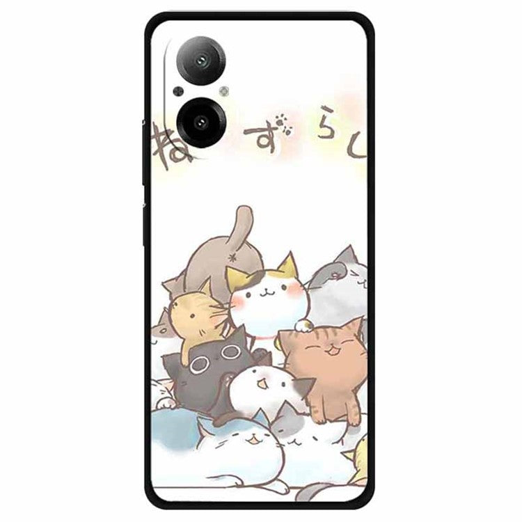 For Realme C67 4G Case Anti-scratch Pattern Printing Soft TPU Phone Cover - Stray Cat