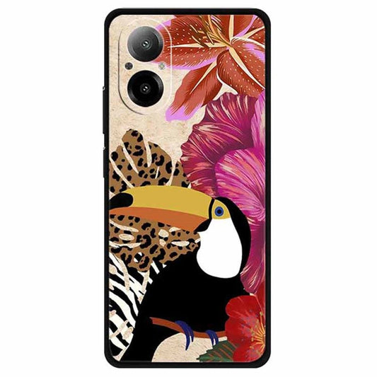 For Realme C67 4G Case Anti-scratch Pattern Printing Soft TPU Phone Cover - Giant Beak Bird