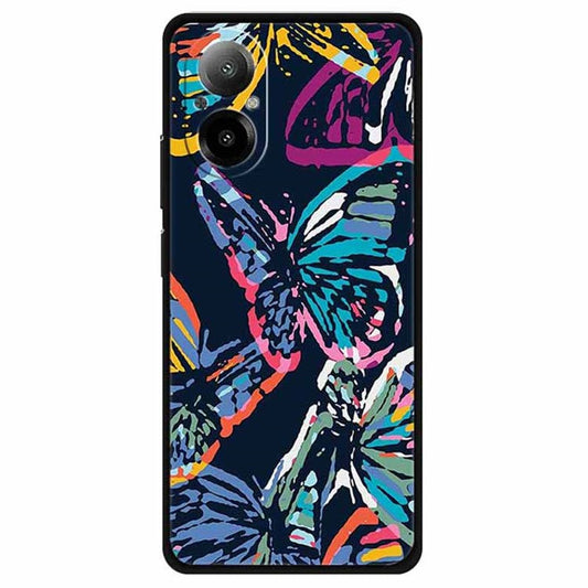 For Realme C67 4G Case Anti-scratch Pattern Printing Soft TPU Phone Cover - Splendid Butterfly