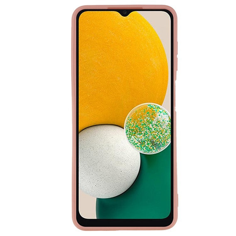 WANLONFENG RB1 Series For Samsung Galaxy A13 5G Case Soft TPU Phone Cover with Tempered Glass Film -  Pink