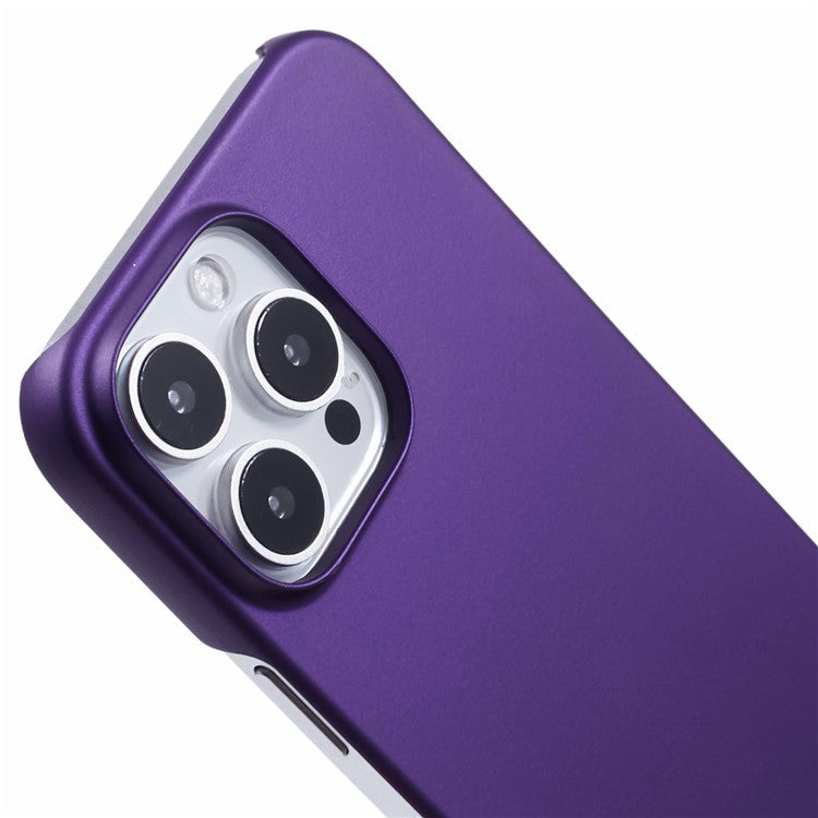 For iPhone 16 Pro Case PC Matte Skin-Touch Antifinger-Print Phone Back Cover - Purple