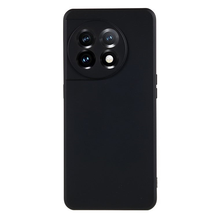 WANLONFENG RB1 Series For OnePlus 11 5G TPU Phone Case with Tempered Glass Film+Lanyard - Black