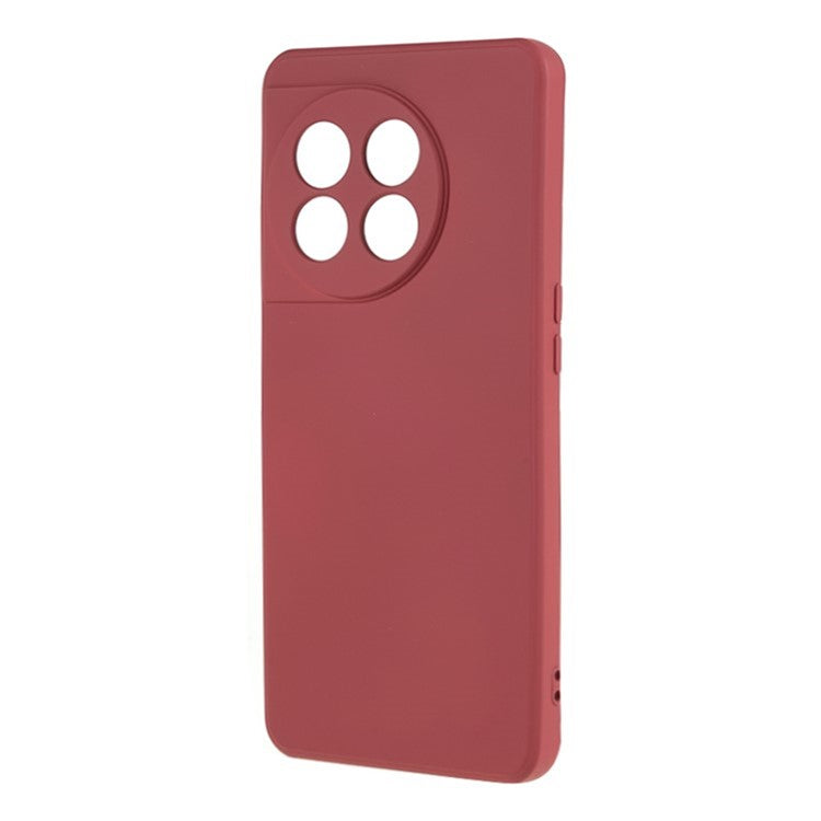 WANLONFENG RB1 Series For OnePlus 11 5G TPU Phone Case with Tempered Glass Film+Lanyard - Hawthorn Red