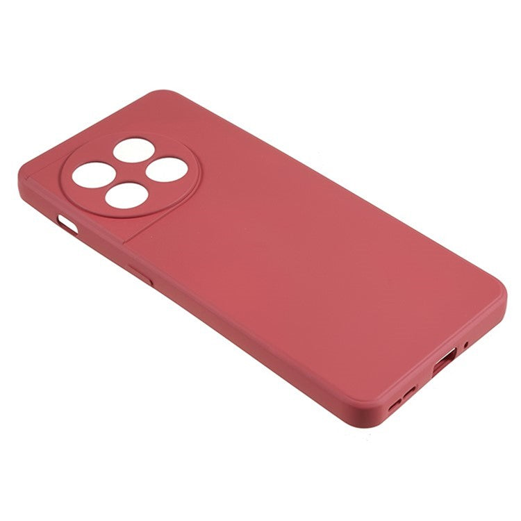 WANLONFENG RB1 Series For OnePlus 11 5G TPU Phone Case with Tempered Glass Film+Lanyard - Hawthorn Red