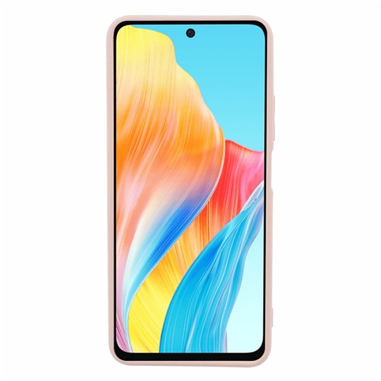 WANLONFENG RB1 Series For Oppo A38 4G / A18 4G Case + Screen Film TPU Phone Cover Precision Cutouts - Pink