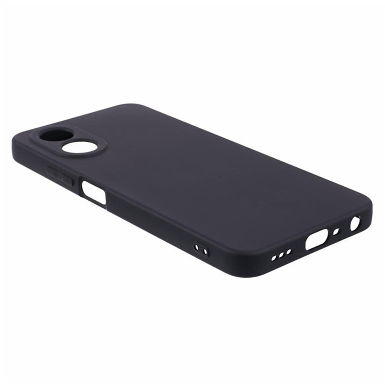 WANLONFENG RB1 Series For Oppo A38 4G / A18 4G Case + Screen Film TPU Phone Cover Precision Cutouts - Black