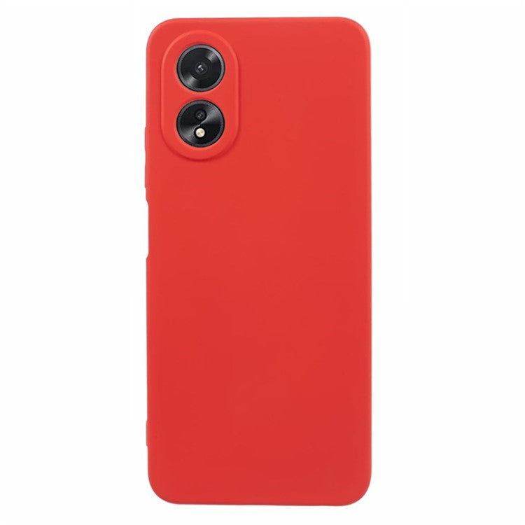 WANLONFENG RB1 Series For Oppo A38 4G / A18 4G Case + Screen Film TPU Phone Cover Precision Cutouts - Red