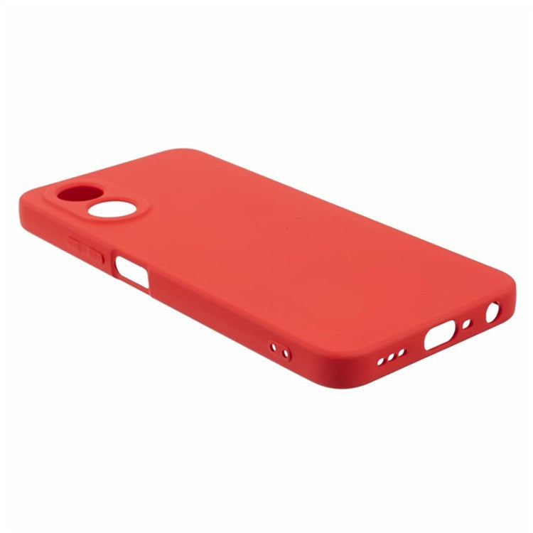 WANLONFENG RB1 Series For Oppo A38 4G / A18 4G Case + Screen Film TPU Phone Cover Precision Cutouts - Red
