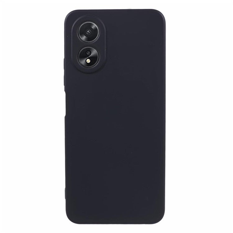 WANLONFENG RB1 Series For Oppo A58 4G Case TPU Cover with Screen Protector+Lanyard Accessories Kit  - Black