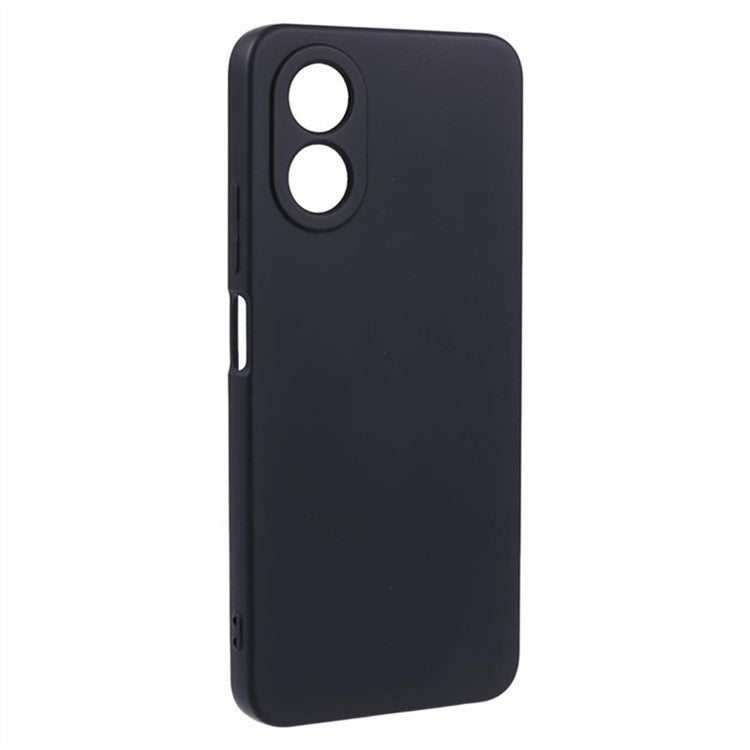 WANLONFENG RB1 Series For Oppo A58 4G Case TPU Cover with Screen Protector+Lanyard Accessories Kit  - Black