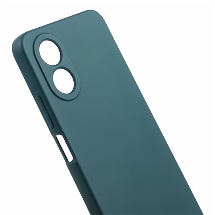 WANLONFENG RB1 Series For Oppo A58 4G Case TPU Cover with Screen Protector+Lanyard Accessories Kit  - Army Green