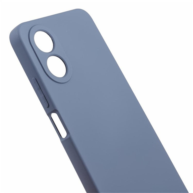 WANLONFENG RB1 Series For Oppo A58 4G Case TPU Cover with Screen Protector+Lanyard Accessories Kit  - Lavender Grey