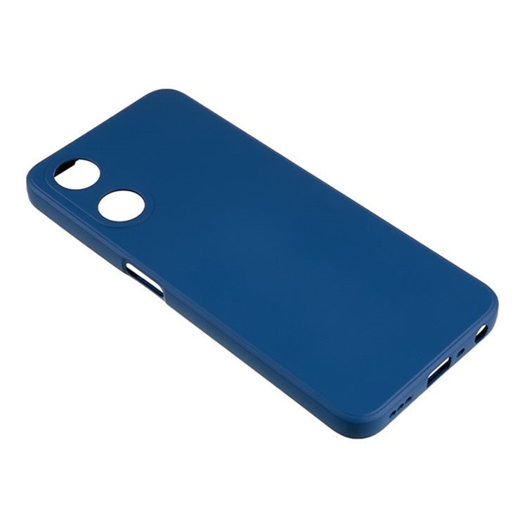 WANLONFENG RB1 Series For Oppo A58 5G TPU Phone Case Screen Film+Lanyard 3-in-1 - Sapphire