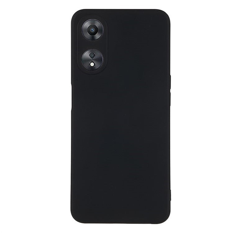 WANLONFENG RB1 Series For Oppo A58 5G TPU Phone Case Screen Film+Lanyard 3-in-1 - Black