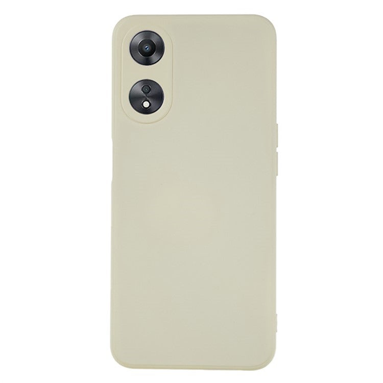 WANLONFENG RB1 Series For Oppo A58 5G TPU Phone Case Screen Film+Lanyard 3-in-1 - White