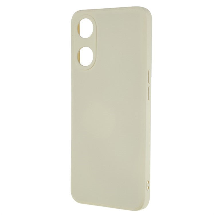 WANLONFENG RB1 Series For Oppo A58 5G TPU Phone Case Screen Film+Lanyard 3-in-1 - White