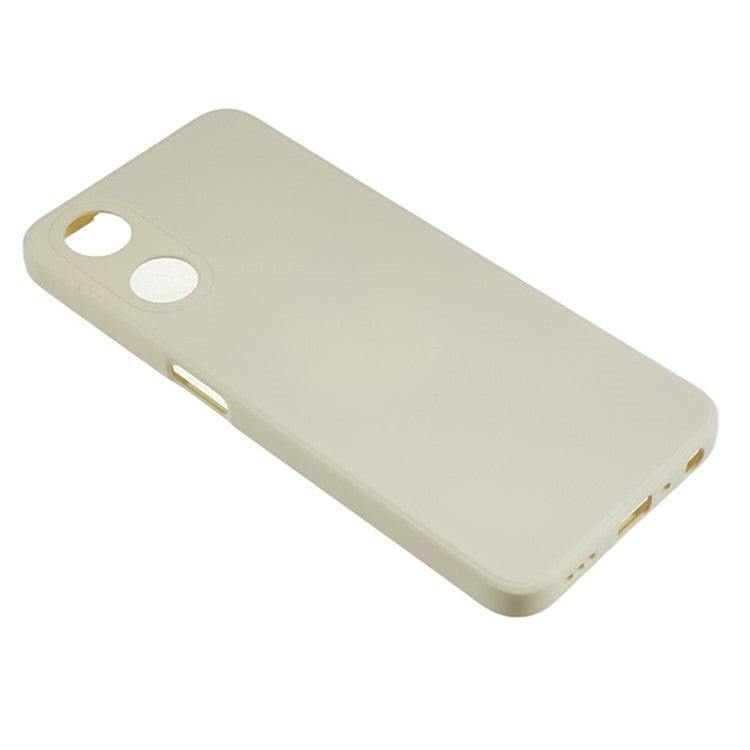 WANLONFENG RB1 Series For Oppo A58 5G TPU Phone Case Screen Film+Lanyard 3-in-1 - White