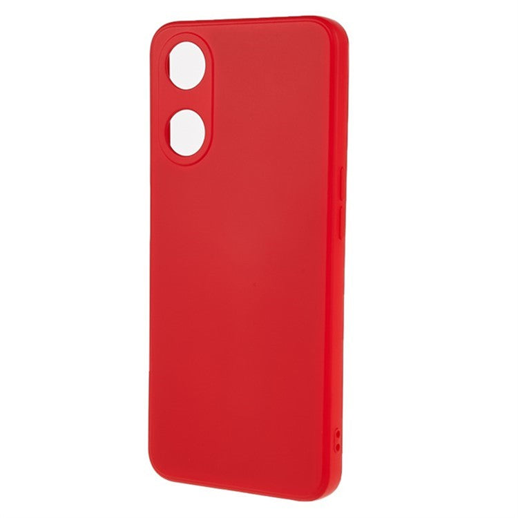WANLONFENG RB1 Series For Oppo A58 5G TPU Phone Case Screen Film+Lanyard 3-in-1 - Red