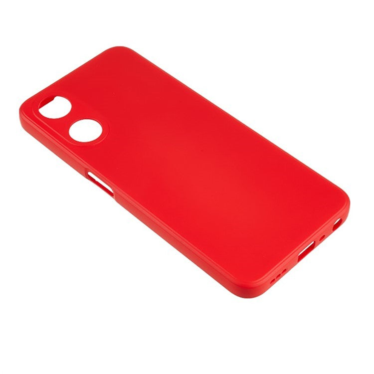 WANLONFENG RB1 Series For Oppo A58 5G TPU Phone Case Screen Film+Lanyard 3-in-1 - Red