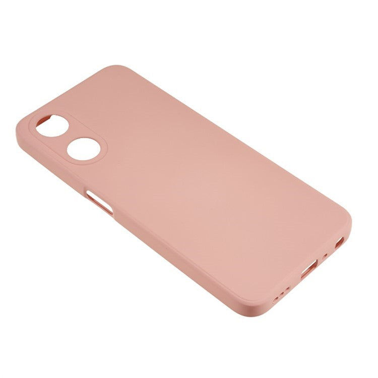 WANLONFENG RB1 Series For Oppo A58 5G TPU Phone Case Screen Film+Lanyard 3-in-1 - Pink