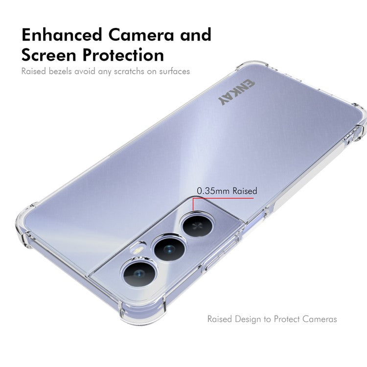 ENKAY HAT PRINCE For Realme C65 4G Case Transparent Drop-Proof TPU Soft Phone Cover