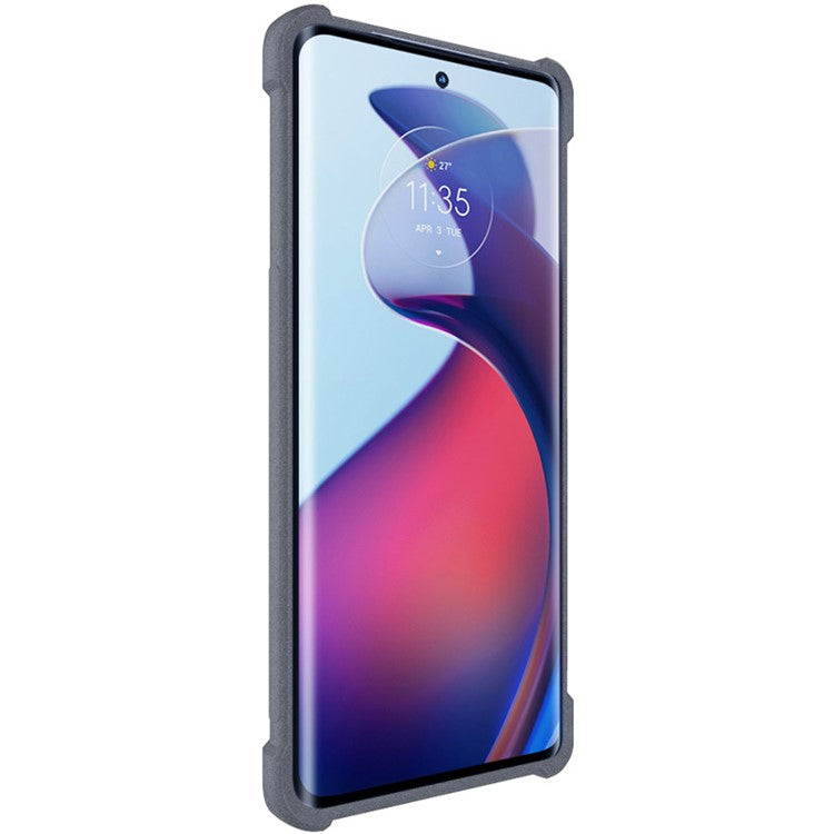 IMAK For Motorola Moto S30 Pro 5G / Edge 30 Fusion 5G Matte Surface Flexible TPU Cover Four Corner Airbag Shockproof Phone Case - Grey