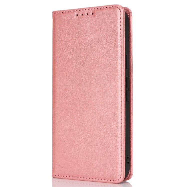 For Google Pixel 9 / Pixel 9 Pro Case PU Leather Wallet Magnetic Closing Phone Cover -  Rose Gold