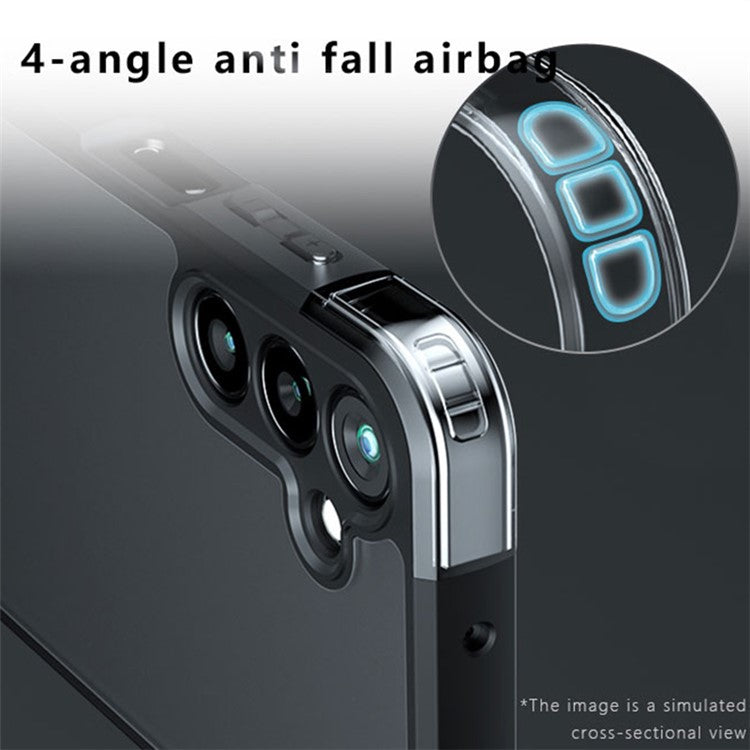 For Samsung Galaxy F15 5G Case Anti-drop TPU+PC Clear Phone Cover