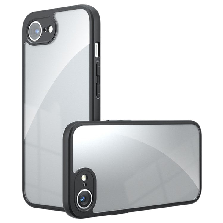 For iPhone 16e Crystal Clear Case Anti-Drop TPU Frame PC Phone Cover