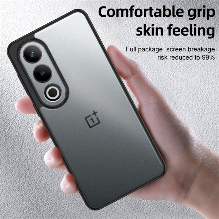 For OnePlus Ace 3V 5G Anti-Scratch Phone Case Hybrid TPU + PC Phone Cover - Black