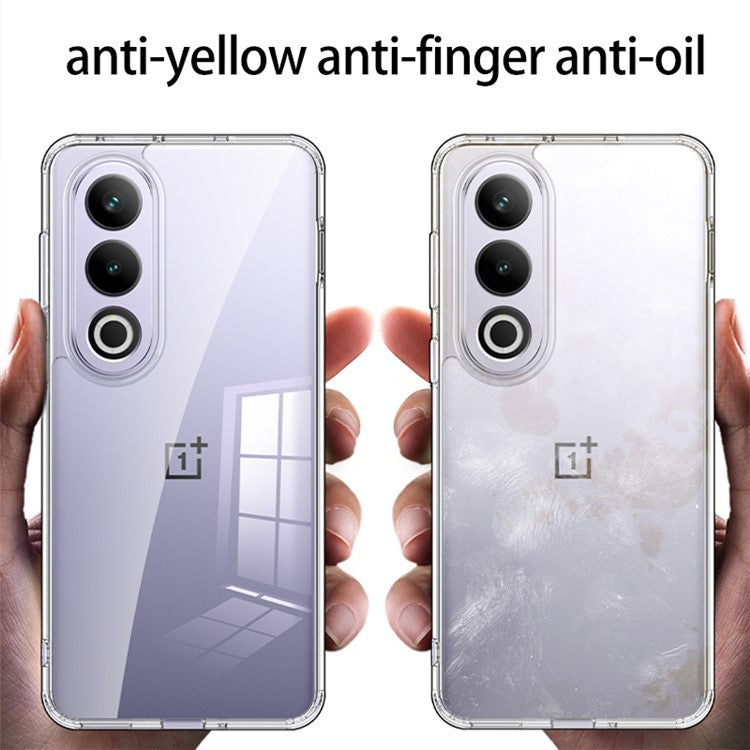 For OnePlus Ace 3V 5G Anti-Scratch Phone Case Hybrid TPU + PC Phone Cover - Transparent