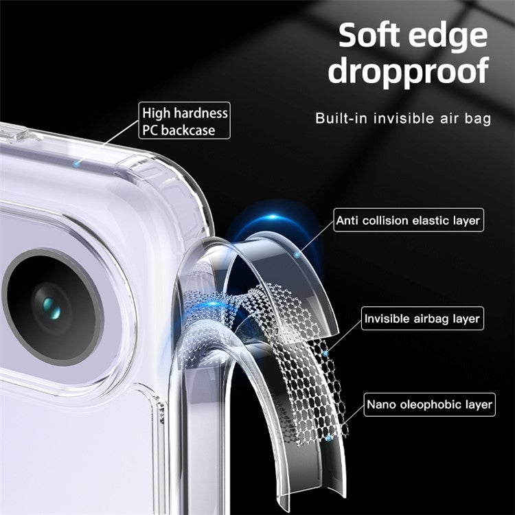 For OnePlus Ace 3V 5G Anti-Scratch Phone Case Hybrid TPU + PC Phone Cover - Transparent