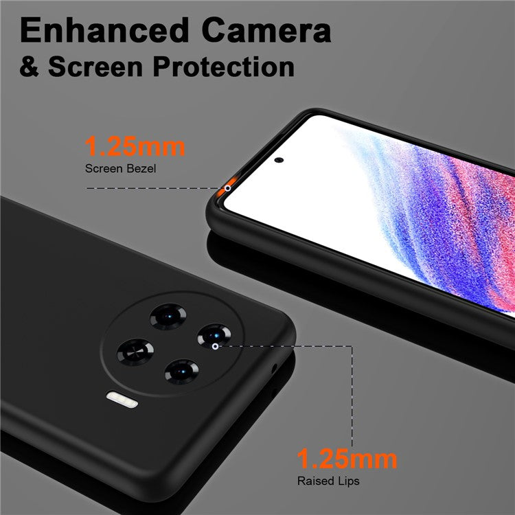 For TECNO Spark 20 Pro+ Case Anti-Scratch TPU Phone Cover 2.2mm Thickness - Black