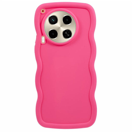XL Series For TECNO Camon 30 4G / 30 5G Case Wave Frame Soft TPU Phone Cover - Rose