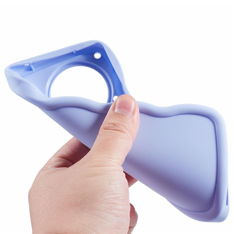 XL Series For TECNO Camon 30 4G / 30 5G Case Wave Frame Soft TPU Phone Cover - Purple